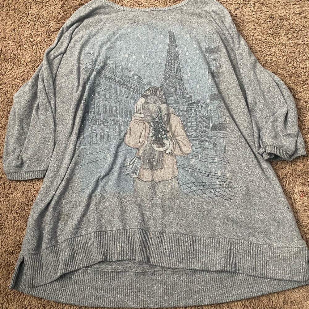 Gray Oversized Sweater